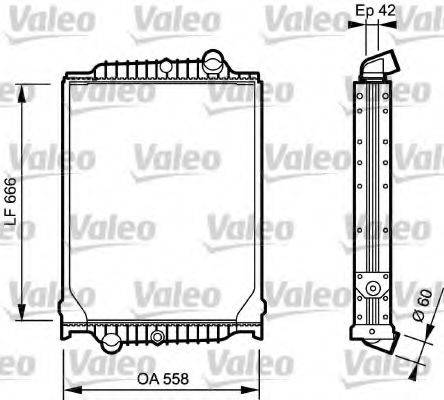 VALEO 733495 Радіатор, охолодження двигуна