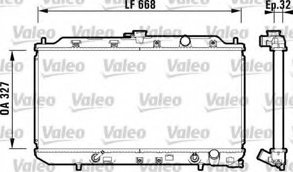 VALEO 734111 Радіатор, охолодження двигуна