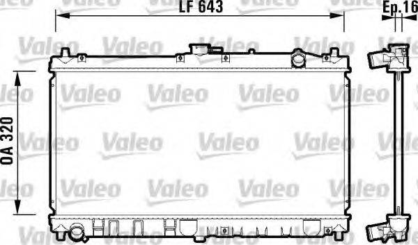 VALEO 734119 Радіатор, охолодження двигуна