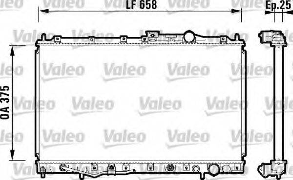 VALEO 734132 Радіатор, охолодження двигуна