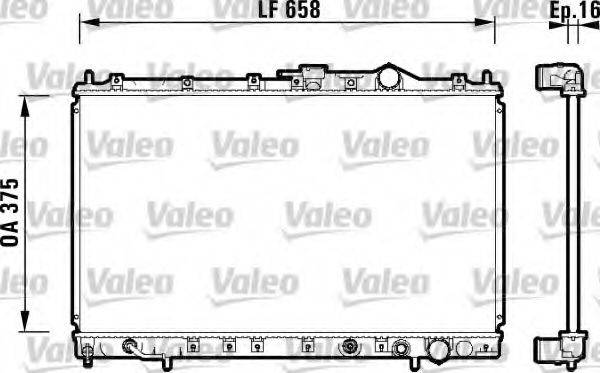 VALEO 734136 Радіатор, охолодження двигуна