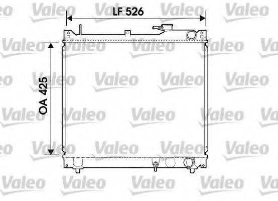 VALEO 734162 Радіатор, охолодження двигуна