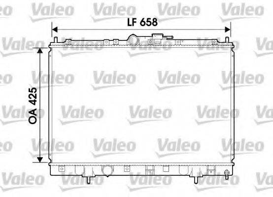 VALEO 734198 Радіатор, охолодження двигуна