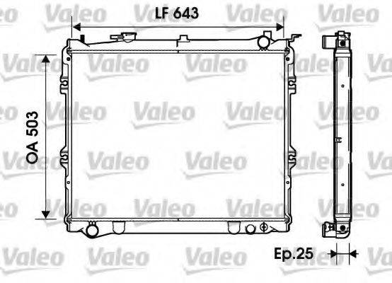 VALEO 734207 Радіатор, охолодження двигуна