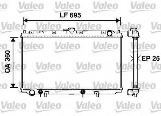 VALEO 734215 Радіатор, охолодження двигуна