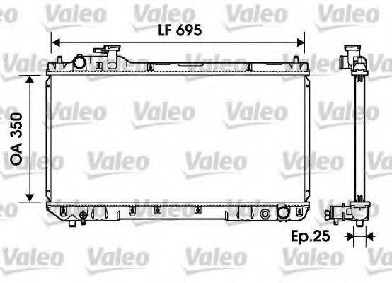 VALEO 734216 Радіатор, охолодження двигуна