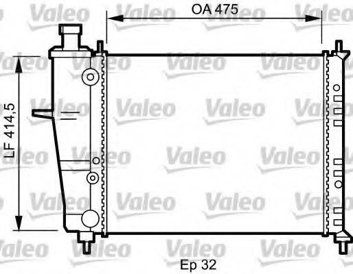 VALEO 734239 Радіатор, охолодження двигуна