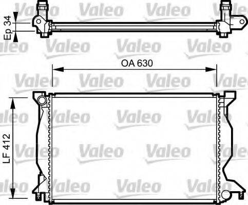 VALEO 734268 Радіатор, охолодження двигуна