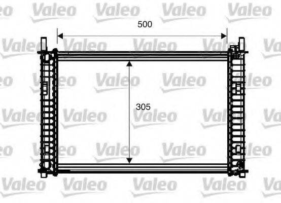 VALEO 734274 Радіатор, охолодження двигуна