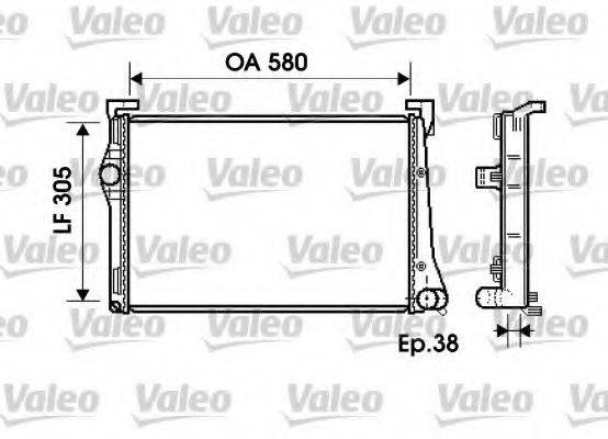 VALEO 734361 Радіатор, охолодження двигуна