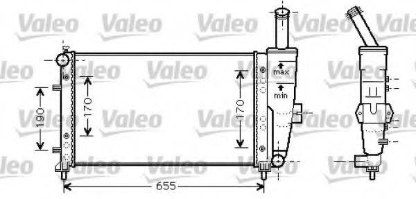 VALEO 734459 Радіатор, охолодження двигуна