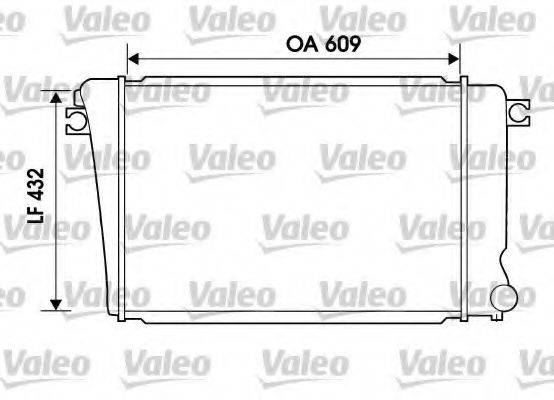 VALEO 734614 Радіатор, охолодження двигуна