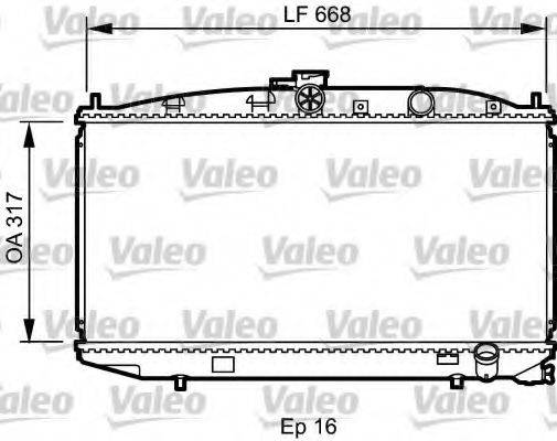 VALEO 734623 Радіатор, охолодження двигуна