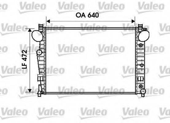 VALEO 734802 Радіатор, охолодження двигуна