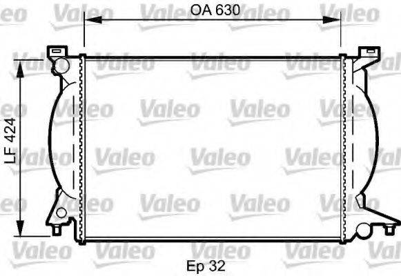 VALEO 735024 Радіатор, охолодження двигуна