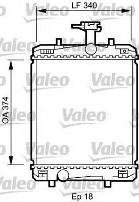 VALEO 735072 Радіатор, охолодження двигуна