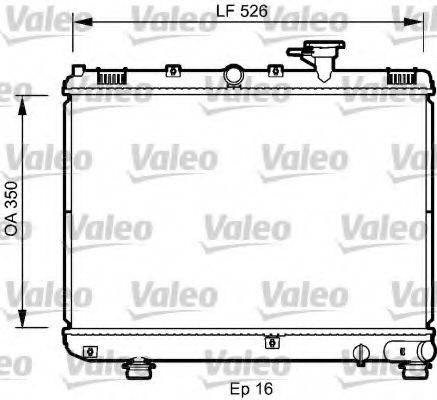 VALEO 735077 Радіатор, охолодження двигуна