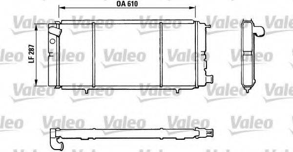 VALEO 810827 Радіатор, охолодження двигуна