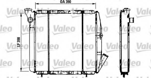 VALEO 810851 Радіатор, охолодження двигуна