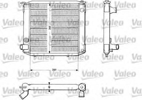 VALEO 810876 Радіатор, охолодження двигуна