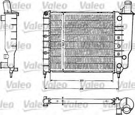 VALEO 810887 Радіатор, охолодження двигуна