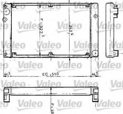 VALEO 810952 Радіатор, охолодження двигуна