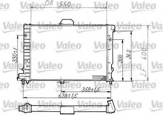 VALEO 810967 Радіатор, охолодження двигуна