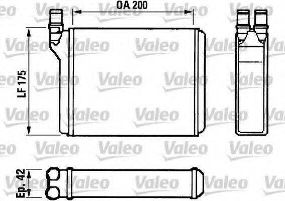 VALEO 812022 Теплообмінник, опалення салону