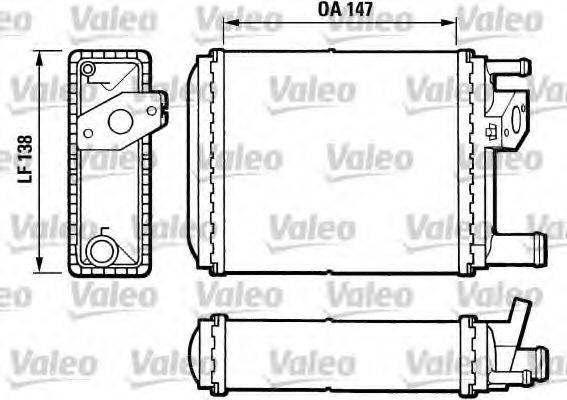 VALEO 812032 Теплообмінник, опалення салону