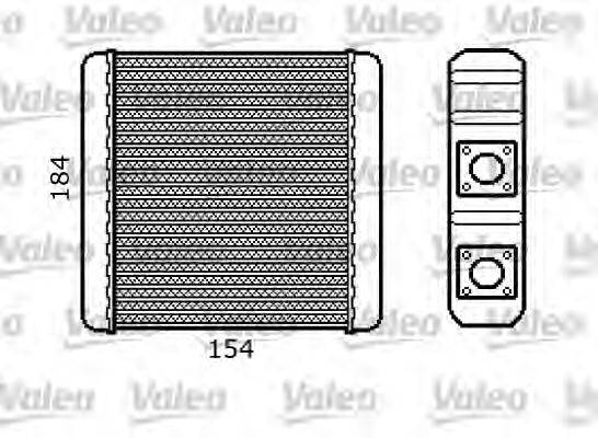 VALEO 812107 Теплообмінник, опалення салону