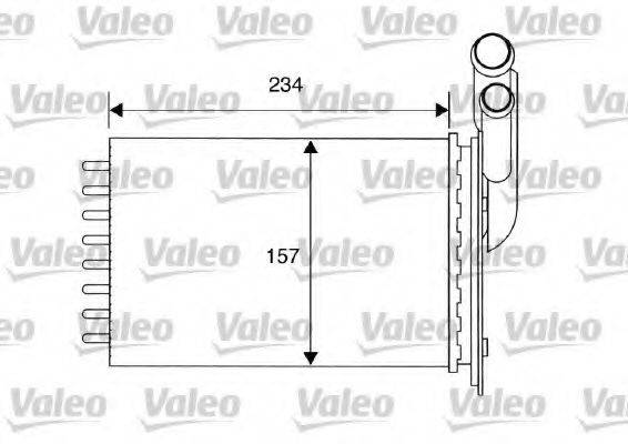 VALEO 812157 Теплообмінник, опалення салону