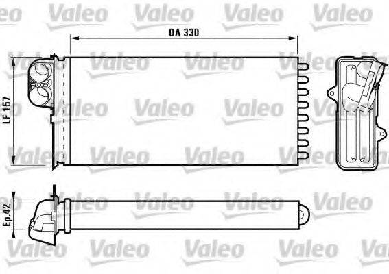 VALEO 812170 Теплообмінник, опалення салону