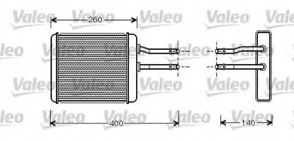 VALEO 812278 Теплообмінник, опалення салону