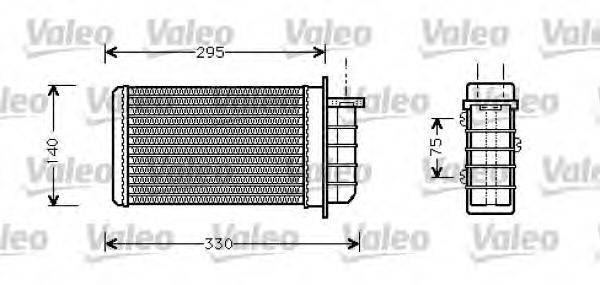 VALEO 812281 Теплообмінник, опалення салону