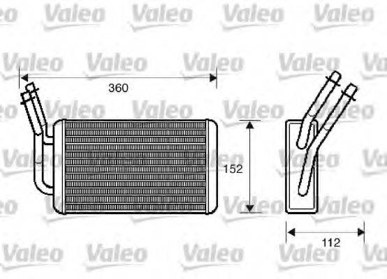 VALEO 812332 Теплообмінник, опалення салону