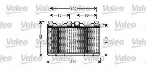 VALEO 812362 Теплообмінник, опалення салону