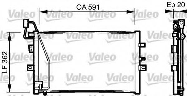 VALEO 814000 Конденсатор, кондиціонер