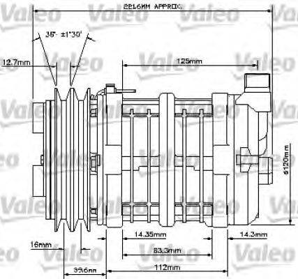 VALEO 815801 Компресор, кондиціонер