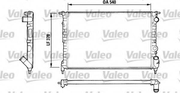 VALEO 816551 Радіатор, охолодження двигуна