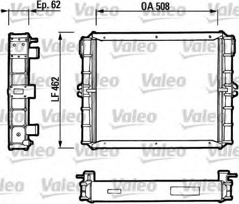 VALEO TA104 Радіатор, охолодження двигуна