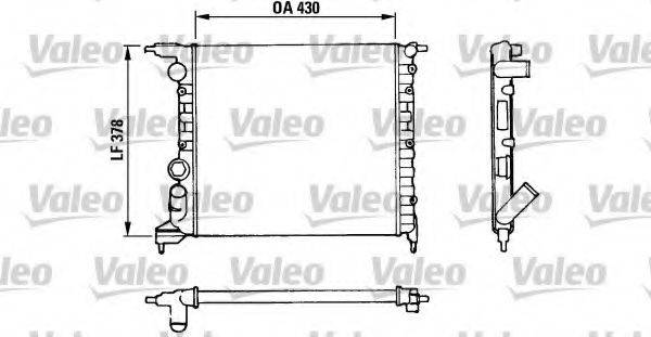 VALEO 816658 Радіатор, охолодження двигуна