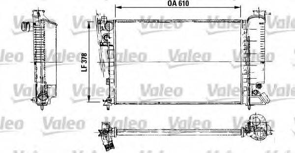 VALEO 816716 Радіатор, охолодження двигуна