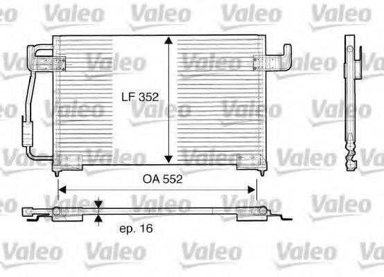 VALEO 816850 Конденсатор, кондиціонер