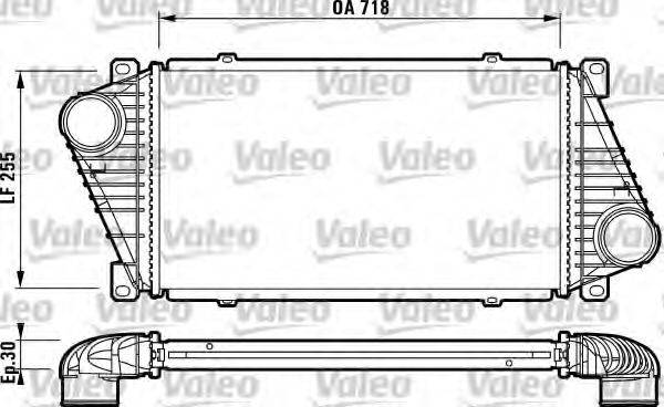 VALEO 816890 Інтеркулер