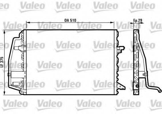 VALEO 816898 Конденсатор, кондиціонер