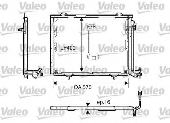 VALEO 816900 Конденсатор, кондиціонер