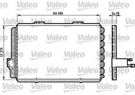 VALEO 816907 Конденсатор, кондиціонер