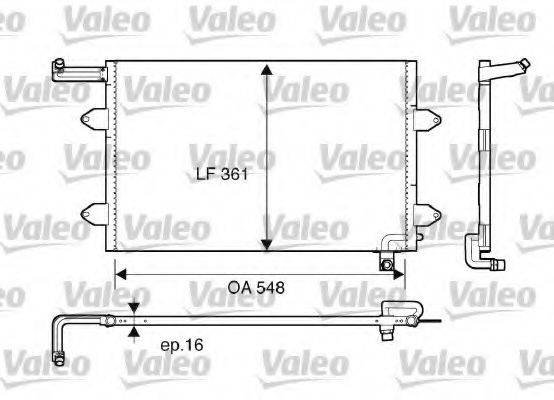 VALEO 816910 Конденсатор, кондиціонер