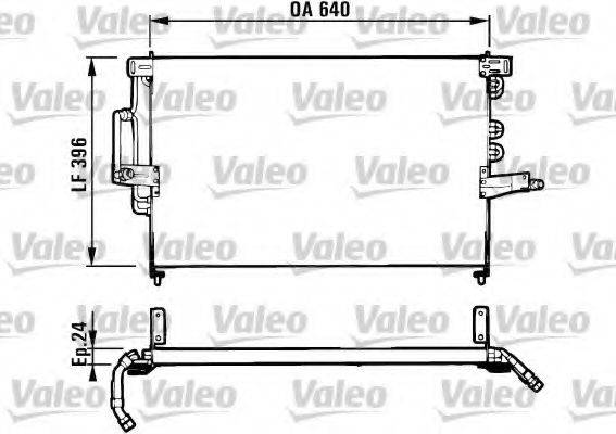 VALEO 816950 Конденсатор, кондиціонер