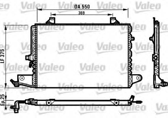 VALEO 816975 Конденсатор, кондиціонер